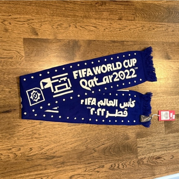 Blue and Red FIFA World Cup Scarf France Football Scarf unisex - Picture 3 of 8